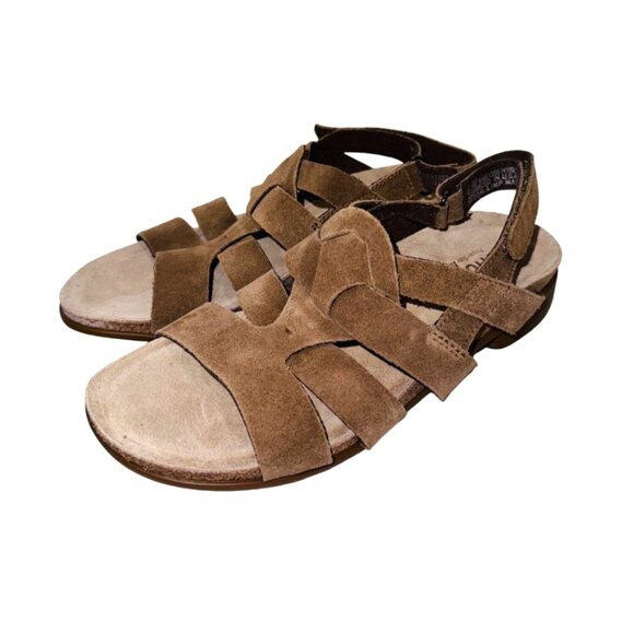 Munro Corine Brown Suede Gladiator Sandals Size 6.5 Comfort Cushion Ortho Shoe - Picture 3 of 11